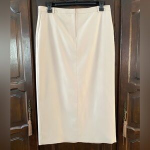 Alex Marie column style maxi skirt NWT 16 super soft pale tan waist apx 18”